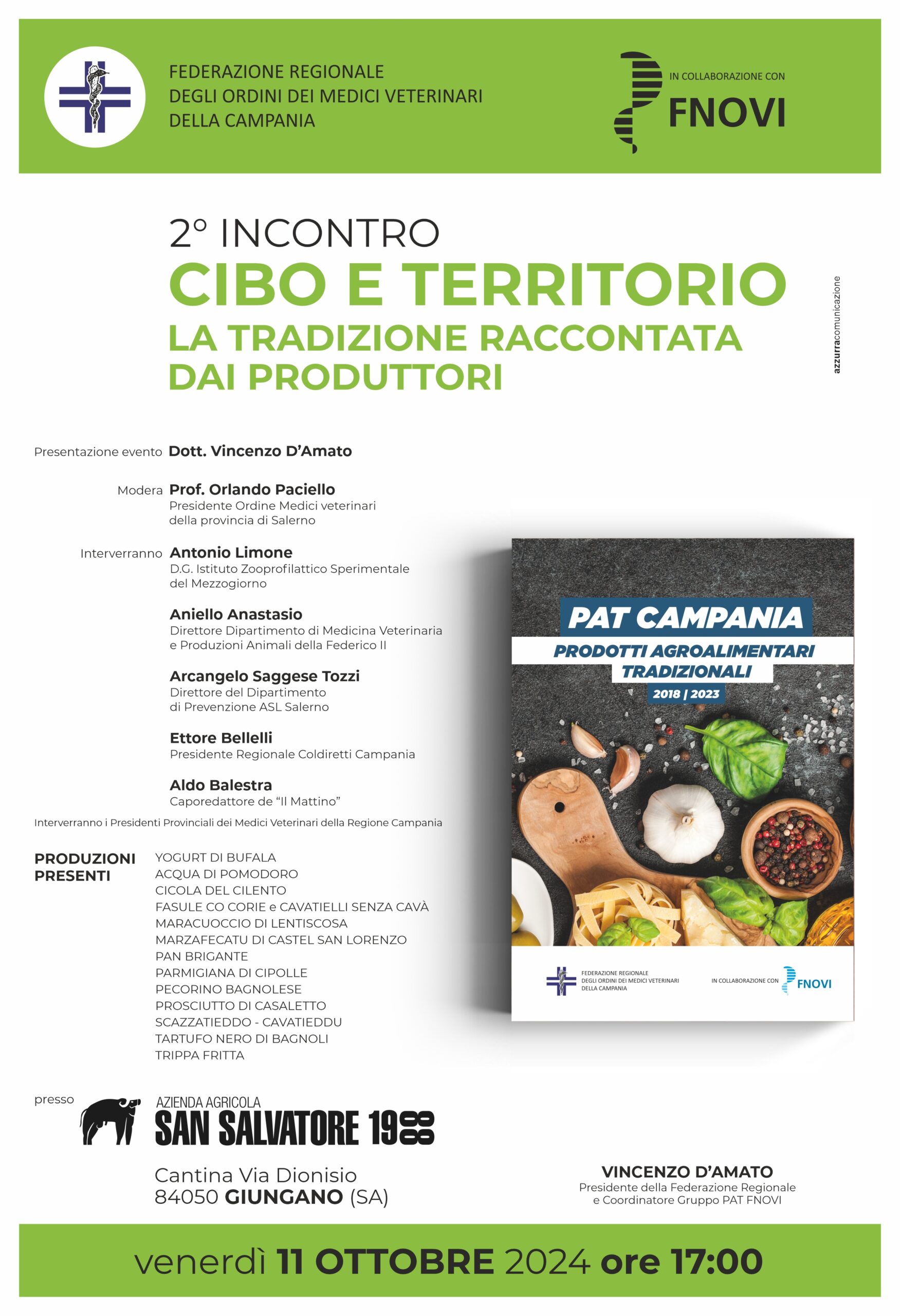 2° INCONTRO CIBO E TERRITORIO LA TRADIZIONE RACCONTATA DAI PRODUTTORI